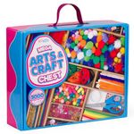 Artworx Arts and Crafts Chest for Kids - Giant Kids Craft Kit with 3000+ Pieces - Craft Set for Kids Age 5-12 - Craft Box for Boy or Girls - Includes Ideas Guide Booklet - Craft Gift for Girls