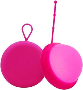 FEMINY Menstrual Disc with Silicone Case - Soft, Flexible, Reusable Medical-Grade Silicone - Wear 12 Hours Period Discs - Tampon, Pad, and Cup Alternative (Large)