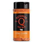 Cow Cover 10.5 oz Shaker Bottle - Barbecue Rub - GLUTEN FREE - NO MSG Rub - Best All Purpose Rub and Seasoning - Use as Chicken Rub, Steak Rub, Salmon Rub, Hamburger Rub and Pork Rub - Award Winning Competition BBQ Rub