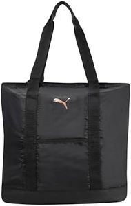 PUMA womens Evercat Cambridge Gym Tote Bags, Black/Gold, One Size US