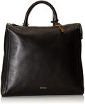 Fossil Women's Parker Leather Convertible Backpack Purse Handbag for Women, Large - Black, Large