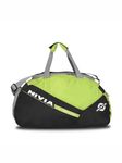 NIVIA Sports Space Polyester Gym Bag/Unisex Gym Bags/Adjustable Shoulder Bag for Men/Duffle Gym Bags for Men/Fitness Bag/Sports and Travel Bag/Sports Kit/Duffle Bags Travel (Green/Black)