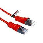 rhinocables Cat5e Ethernet Cable, Shielded Snagless, CAT 5 RJ45 booted Network Cable, Internet Network Lead, Gigabit Ftp, Coloured Internet Cable (10m, Red)