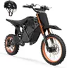 ESKUTE Electric Dirt Bike for Teens Adults, Mid-Drive Motor 3500W Peak, Electric Motorcycle 48V23Ah Battery, 53-Mile Range, 38mph, Hydraulic Nitrogen Dual Shock Absorbers, Orange-Black with Helmet
