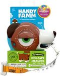 Handy Famm 8ft Interactive Dog Tape Measure for Kids with Level & Angle Finder, Montessori Educational Toys, Animal Shaped Childrens Tool Set with Puppy Bone, Pocket Tape Measure for Kids 3+ (Fido)