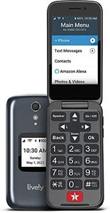 LIVELY Jitterbug Flip2 - Flip Cell Phone for Seniors - Not Compatible with Other Wireless Carriers- Must Be Activated Phone Plan- Graphite