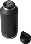 YETI Rambler Bottle Chug, Vaccum Insulated Stainless Steel Bottle with Chug Cap, Black, 64 oz (1.9 L)