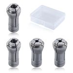 SPEEDWOX 4PCS Die Grinder Collet Adapter Chuck Collet Grinding Machine Clamping Collet Adapter Die Grinder Tool Small Grinder Collet Set 1/4 to 1/8 Collet Adapter 2 Pack 3mm and 2 Pack 6mm