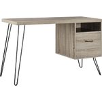 AMERIWOOD Landon Desk, Grey Oak, 114.3 x 49.53 x 71.37 cm