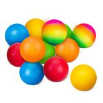 INPODAK Dodgeball for Kids, Playground Balls Set, 12 Pack of 8.5 Inches Kickball, Garden Games Rainbow Balls for Girls Boys, Sports Toy Ball for Backyard Lawn Family Party Beach