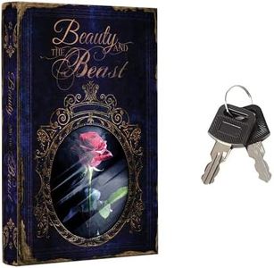 Hidden Safe Book Safe with Key Lock - Diversion Safe, Secret Storage, Fake Book Box, Small Safe Box for Cash and Money - Book Safe Lock Box - Hidden Safes in Plain Sight (Beauty Beast) (Large)