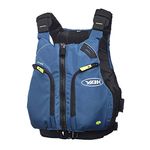 Yak Kayak & Kayaking - Xipe 60N Kayak Dinghy Sailing PFD Buoyancy Aid for Watersports - Blue - HIGH CUT LOW PROFILE DESIGN