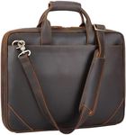 Full Grain Leather Slim Briefcase f