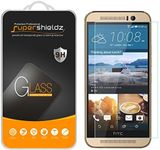 HTC One M9 Tempered Glass Screen Protector, Supershieldz Anti-Scratch, Anti-Fingerprint, Bubble Free
