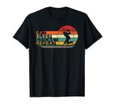 Funny Eat Sleep Cricket Repeat For The Cricket Player T-Shirt