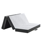 Twirest Folding Mattress,Double Foldable Memory Foam Mattress With Portable Pillow,Guest,Washable Cover,Easy Storage for Camping, Caravans, Guest(135x190x15cm)