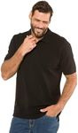 JP 1880 Men's Big & Tall Classic Cotton Pique Polo Shirt Black XX-Large 702560 10-XXL