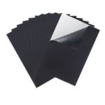 Chargenyang 10PCS Adhesive Felt Sheet Black Felt 8.3x11.8in 1mm Fabric Adhesive Sticky Back Felt Sheets for Art and Craft Making