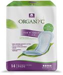 Organyc Certified Organic Cotton Pads for Incontinence, Certified Odor Control, Free from Perfumes, Dyes, Plastics, and Chemicals, FSA/HSA Eligible, Ultimate Flow, 14 Count(Pack of 4)