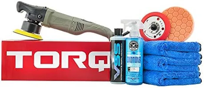 Chemical Guys 10FX Random Orbital Polisher Kit One-Step Scratch and Swirl Remover Kit (8 Items) (BUF613)