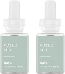 Pura Malodor Refill - Smart Home Air Diffuser - Up to 120-Hours of Premium Fragrance per Refill - Clean Diffuser Fragrance - Air Deodorizer & Odor Eliminator - 2 Pack, Water Lily