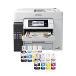 Epson EcoTank Pro ET-5800 Wireless Color All-in-One Supertank Printer with Scanner, Copier, Fax and Ethernet , White