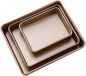 Carbon Steel Baking Pans Set of 3, 