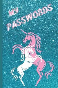 My Passwords Logbook Subscription Tracker: Unicorn Style Internet Password, Subscription, and Membership Tracker Log Book - Size 6 x 9 inches - 120 pages Journal - Organizer