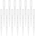 G2PLUS 100PCS 3ml Disposable Plastic Essential Oils Graduated Transfer Pipettes for Science Laboratory, Experiment, Essential Oils, Make up Tool