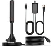 Antenna TV Digital HD Indoor 330+ Miles Range Small Portable Indoor Antennas Includes Magnetic Base Support Smart 4K 1080P Fire TV and All Older TVs HDTV Television for Free Local Channels