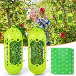 Outdoor Hanging Wasp Trap, Carpenter Mud Bee Sticky Wasp Trap，Bee Traps for Outside 2 Pack (2)