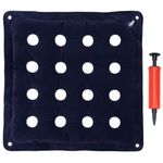 Pressure Relief Cushion for Prevention Sores Inflatable Seat Air Cushions for Bottoms Flocking 16 Holes Square Pressure Cushions,Cushion Anti Bedsore with Bonus Air Pump for Wheelchair Office Chair