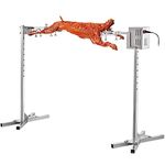 VEVOR Electric 46'' BBQ Rotisserie Grill Kit 125LB Pig Spit Rotisserie Grill,45W Motor Universal Stainless Steel Rotisserie Grill Kit,BBQ Grill Kit Heavy Duty for Pig Rotisserie Hog Lamb