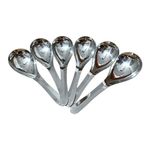 Puthak Stainless Steel Dinner Children Adult Deepen Thickened Soup Spoon, 6-Pack, Silver