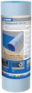 Mapei Mapeguard UM 35 Uncoupling Crack Isolation Membrane 323 Sq Ft Roll (3.3 Ft x 98.5 Ft) for Ceramic and Stone Tile, 1/8 Inch Thick HDPE Waterproofing Flooring Underlayment