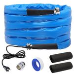 BUNYUM RV 50FT 33FT Heated Water Hose for Rv,-45 ℉ Antifreeze Drinking Garden Water Hose with Energy Saving Thermostat,1/2" Inner Diameter Rv Accessories-Lead and BPA Free(50FT)