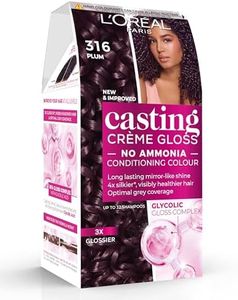 L'Oréal Paris Casting Crème Gloss, Semi-Permanent Hair Dye, Radiant & Natural Colour, No-ammonia, Semi-Permanent Hair Colour Lasts 32 Washes, Shade: 316 Prune
