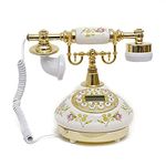 DESIGNO Replica Antique Telephone Vintage Home Landline Corded Working Classical Phone Machine (Ceramic)