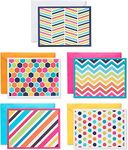 American Greetings Blank Cards Assortment with Envelopes, Bright Patterns (30-Count)