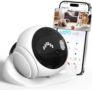 Honey Tour 1080P Pet Camera Robot: Indoor Movable Home Security Camera with App Control, Night Vision, 2-Way Talk, Motion Detection, SD Card Storage, Smart Pet Cam for Cat/Dog/Baby/Elderly Monitor