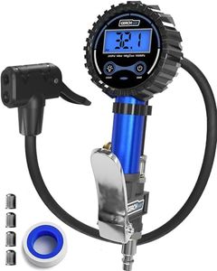 Presta Valve Air Chuck – Digital Bike Tire Inflator with Pressure Gauge – Schrader to Presta Valve Adapter for Air Compressor