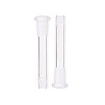 2 Pcs 3.5Inch Scientific Glass Tube Transparent Downstem Clear Test Tube Down Stem for Science and Lab Experiments