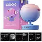 POCOCO Galaxy Projector + Moon and Stars Discs (6 Pieces)