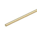 MECCANIXITY Brass Round Rods, 5/16 Inch Brass Solid Round Rod Lathe Bar Stock, 8mmx250mm Brass Rod for Drift Punches Various Shaft DIY Craft Model Plane Ship Cars, Pack of 1