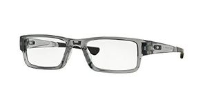 Oakley Men's OX8046 Airdrop Rectangular Prescription Eyeglass Frames, Grey Shadow/Demo Lens, 55 mm