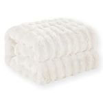 Faux Rabbit Fur Throw Blanket, Luxu