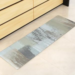 Artiss Kitchen Mats, 45 x 150cm PVC Non-Slip Floor Rugs Anti Fatigue Door Standing Mat, Waterproof Comfort Carpet for Living Room, Bathroom, Laundry, Sink