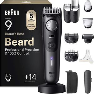 Braun Series 9 Beard Trimmer – Titanium Blades for Precision Grooming