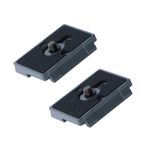 Harwerrel Quick Release Plate 1/4" Screw Fit for Bogen 3157N Manfrotto 200PL-14 323 RC2 3030 3130 Camera Tripod Ball Head (Pack of 2)