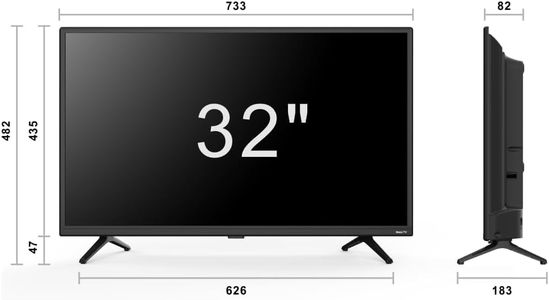 VELTECH 40" Smart LED TV – Roku OS, HD, Freeview, Dolby Audio, HDMI